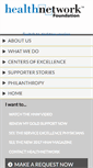 Mobile Screenshot of healthnetworkfoundation.org