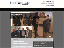 Tablet Screenshot of healthnetworkfoundation.org